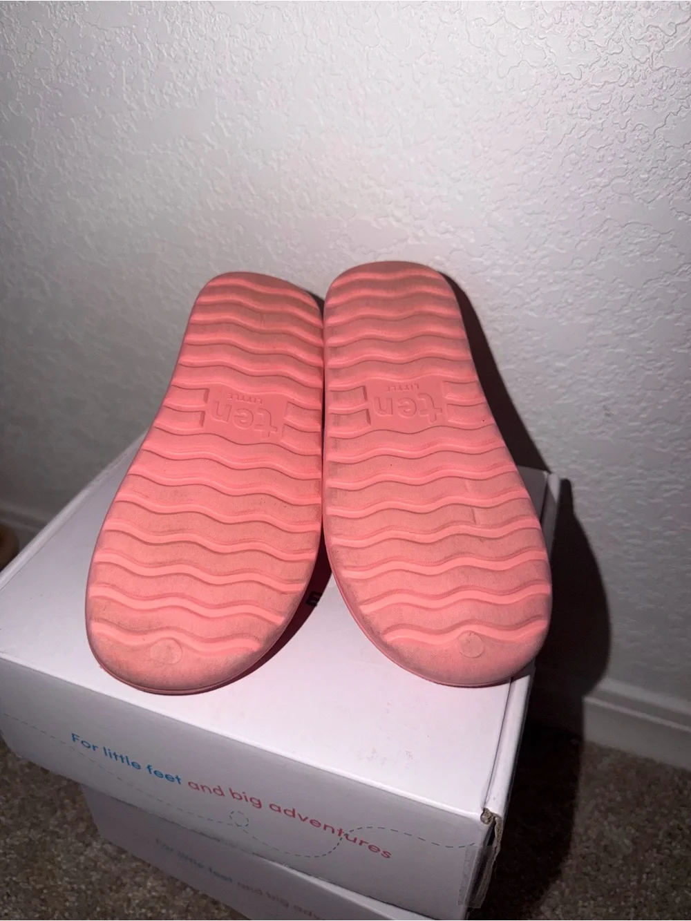 Kids Coral Pink Strap Sandals - Brand Unspecified